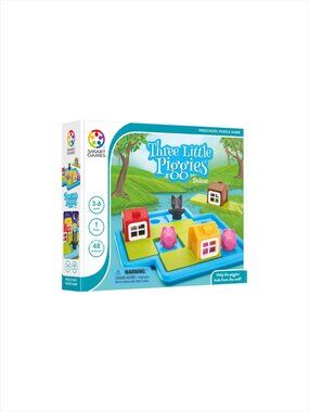Smart Games Three Little Piggies Deluxe-Multilingual New in Box